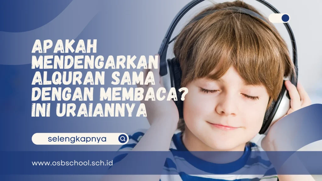 apakah mendengarkan alquran sama dengan membaca