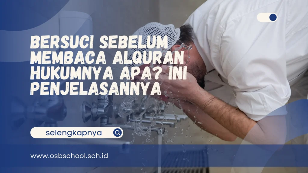 bersuci sebelum membaca alquran hukumnya