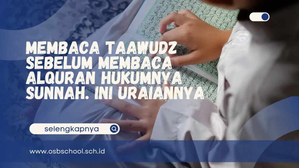 membaca taawudz sebelum membaca alquran hukumnya